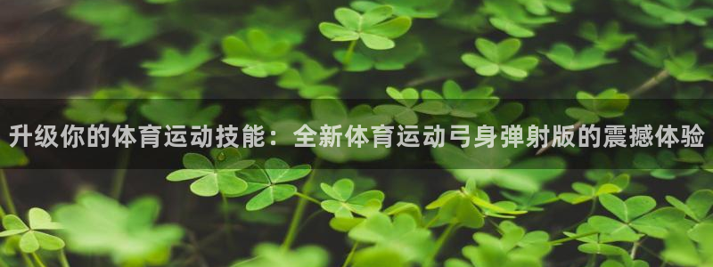 领航国际登录：升级你的体育运动技能：全新体育运动弓身弹射版的震撼体验